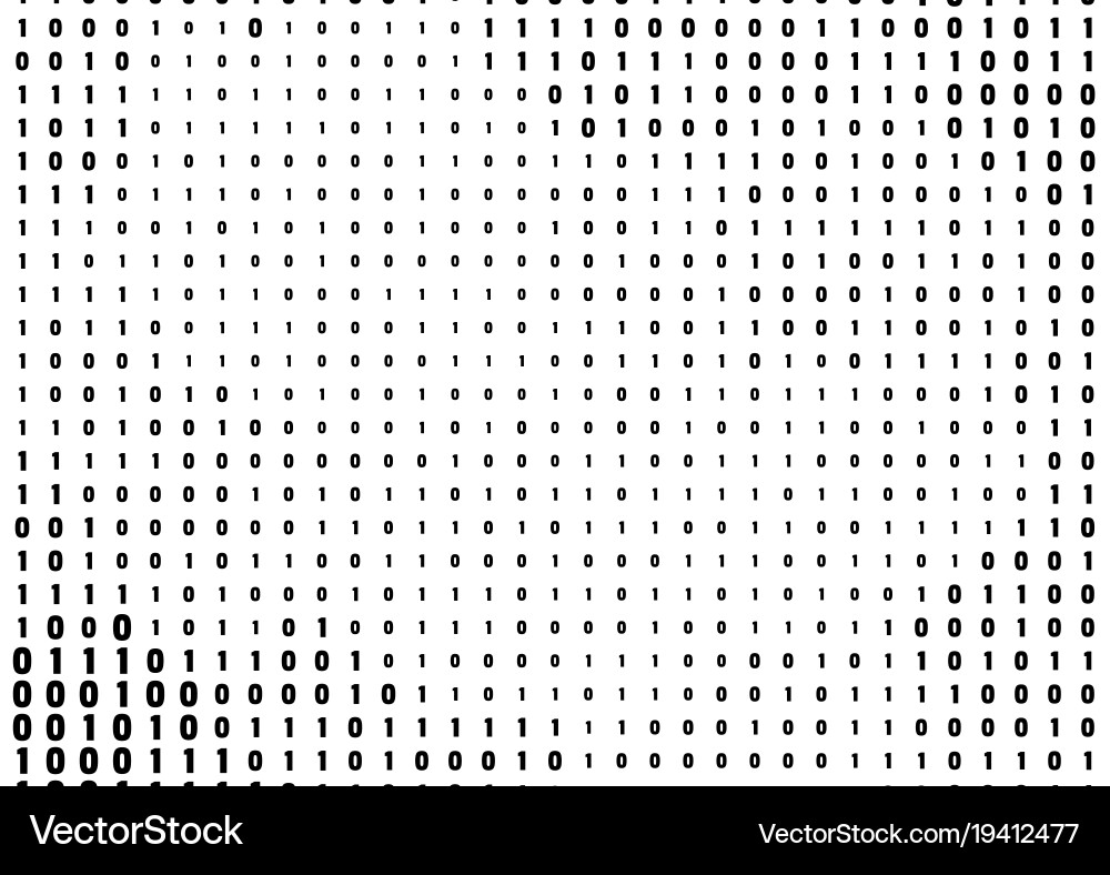 Binärer Computercode Hintergrund vektorbild