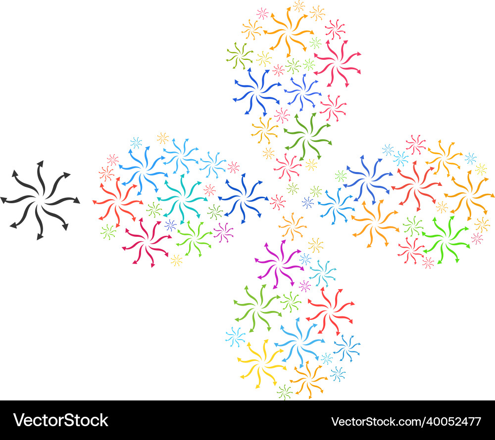 Cyclone rotation arrows icon bright curl motion Cyclone rotation arrows icon bright curl motion vector image