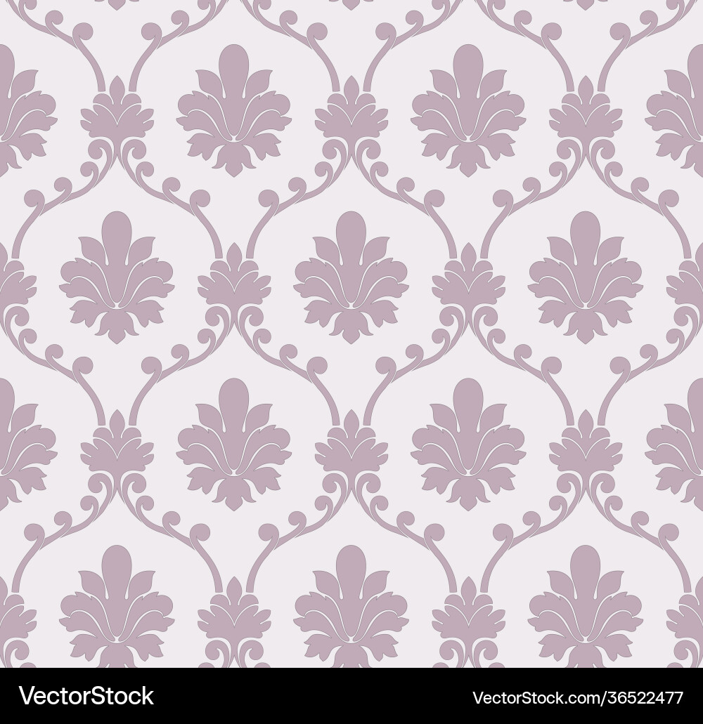 Damask seamless pattern element classical Damask seamless pattern element classical vector image