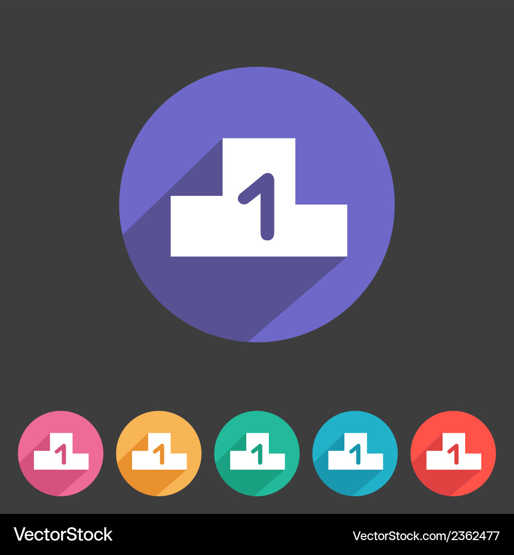 Flat game graphics icon chart Vector Image