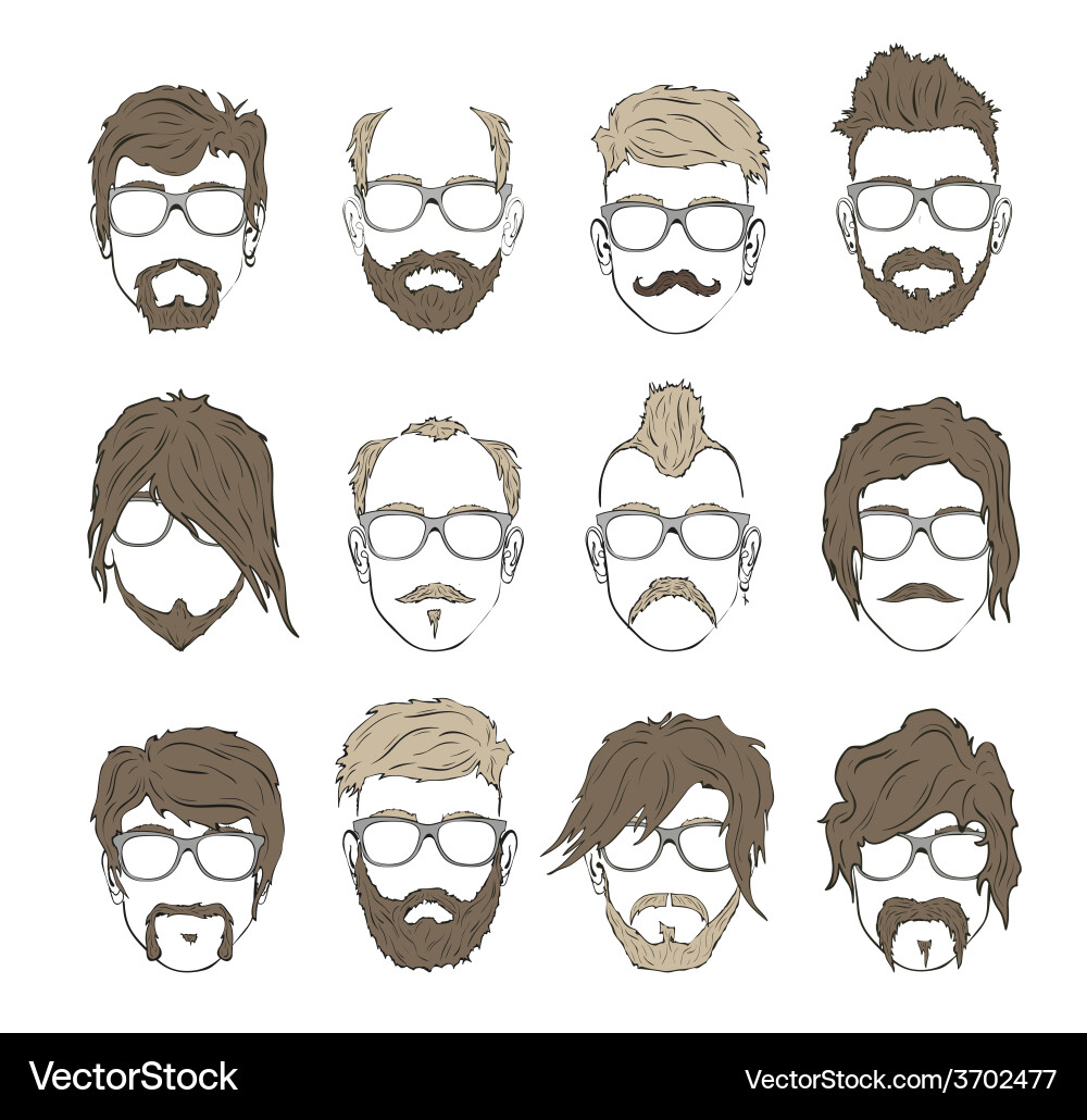 Как нарисовать бороду на лице