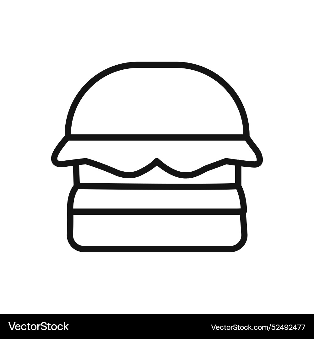 Hamburger icon linear graphics set Vector Image