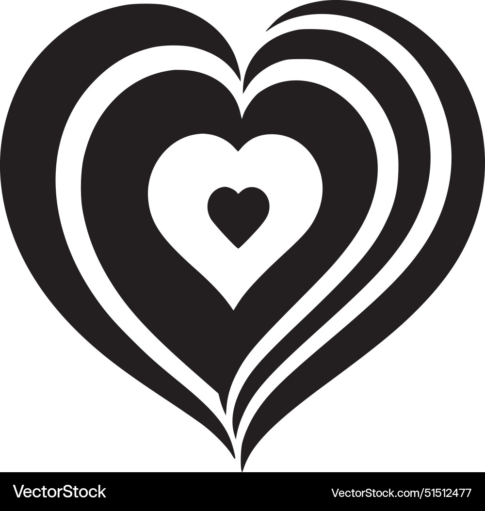 Heart - high quality logo ideal for t-shirt Vector Image