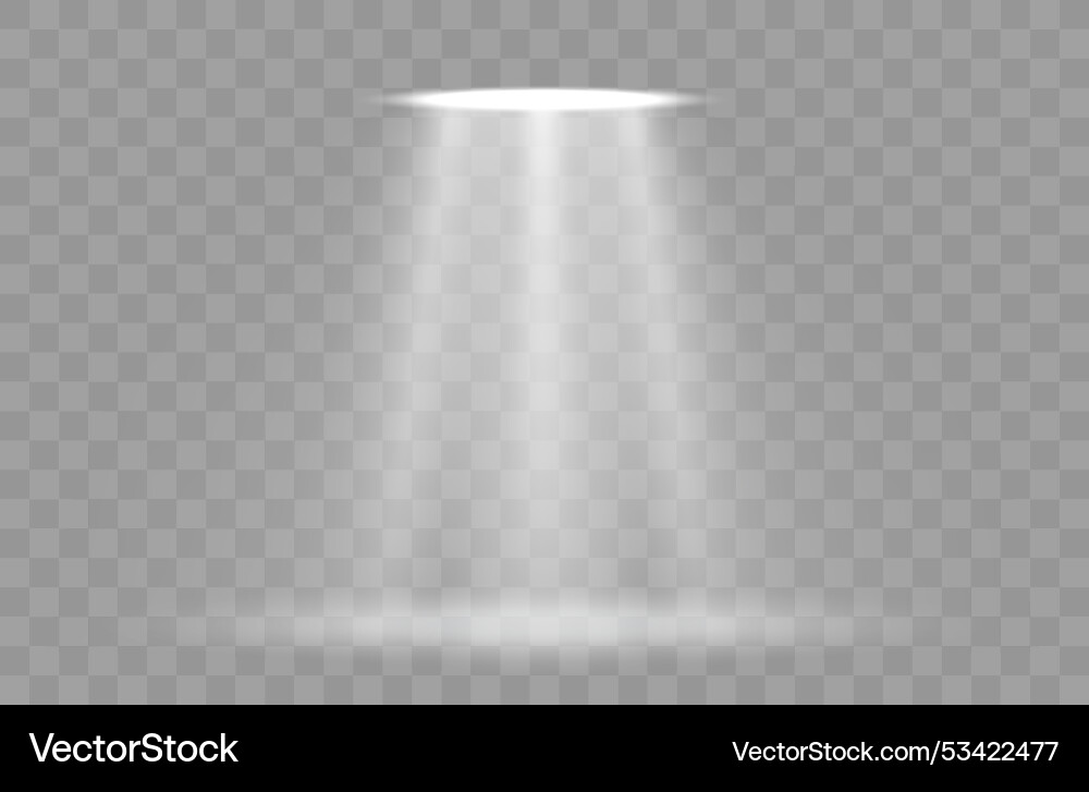 Light from a lamp on transparent background Light from a lamp on transparent background vector image