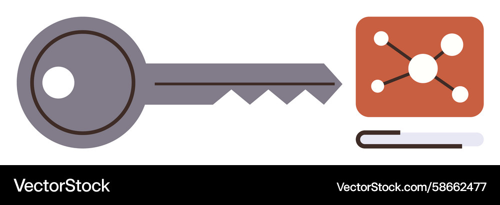 Network Security Access Key Vector Image