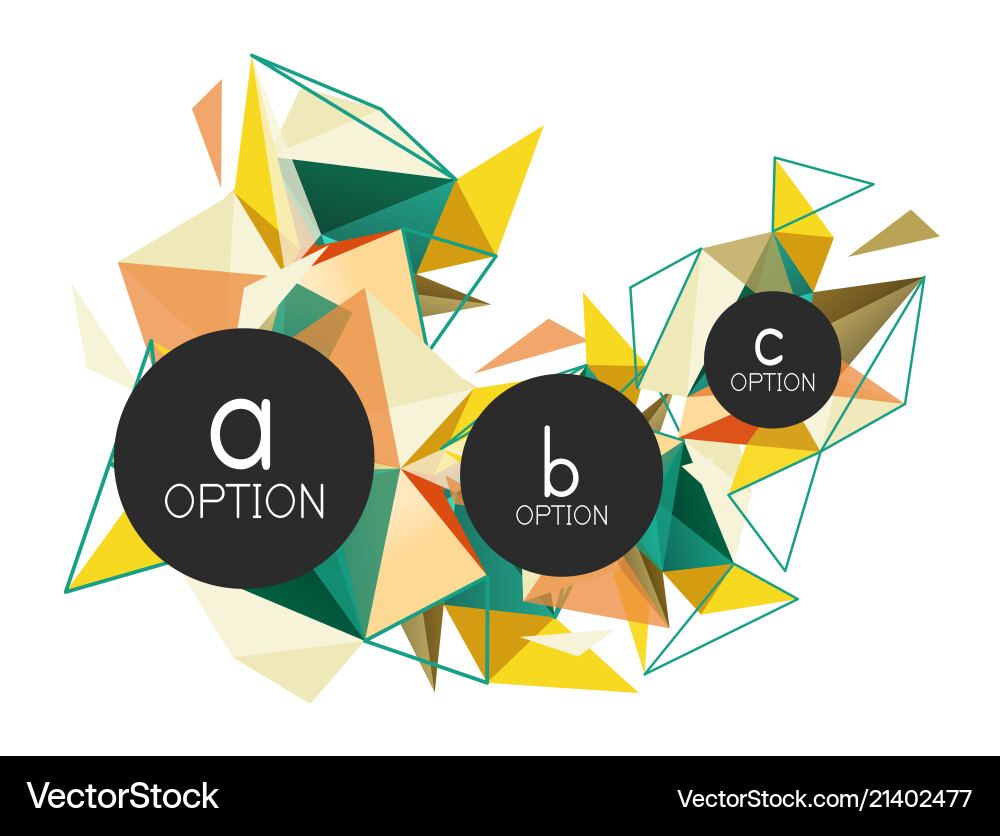 Triangle abstract background low poly Triangle abstract background low poly vector image