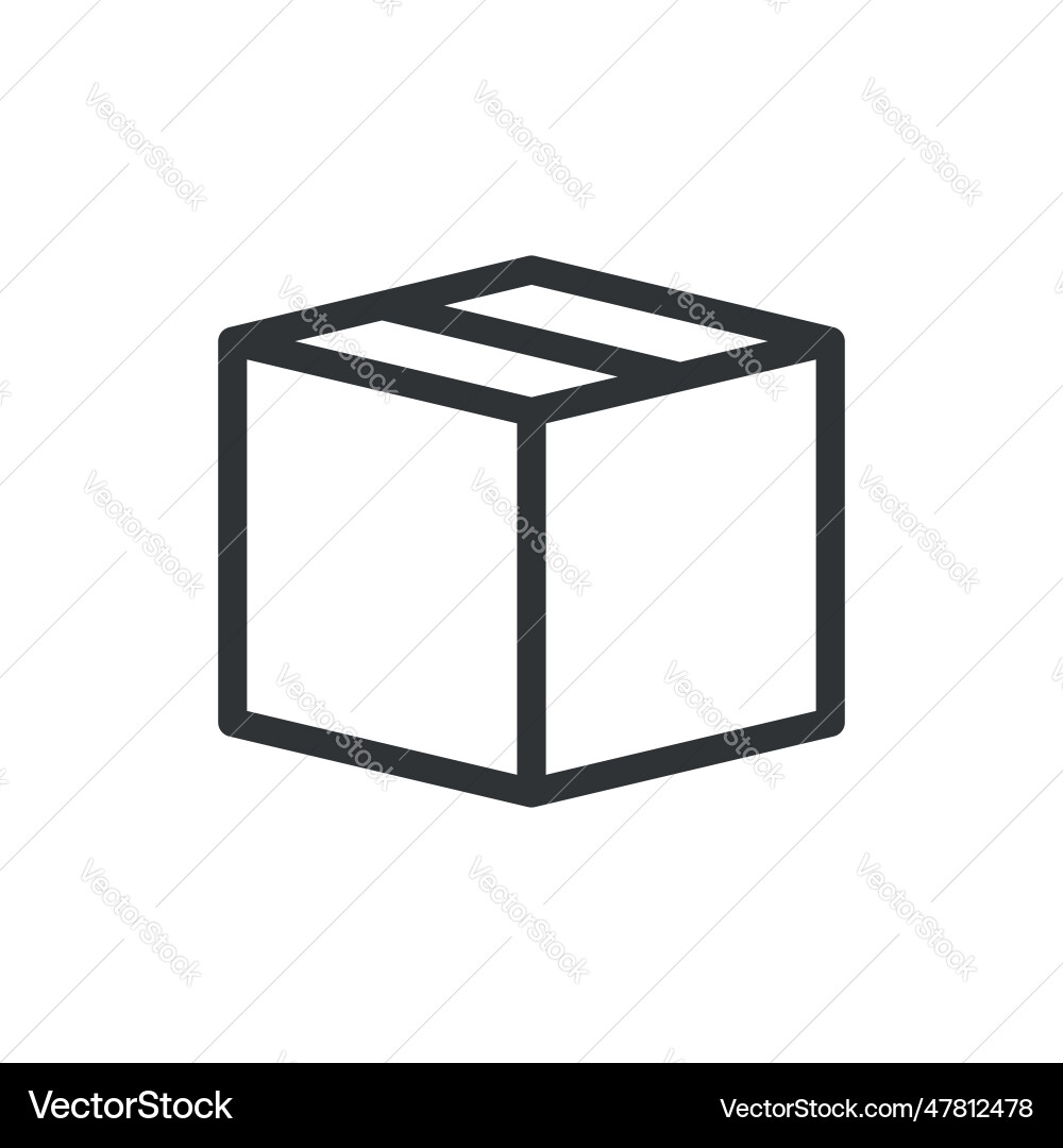 Cargo container symbol package box Cargo container symbol package box vector image