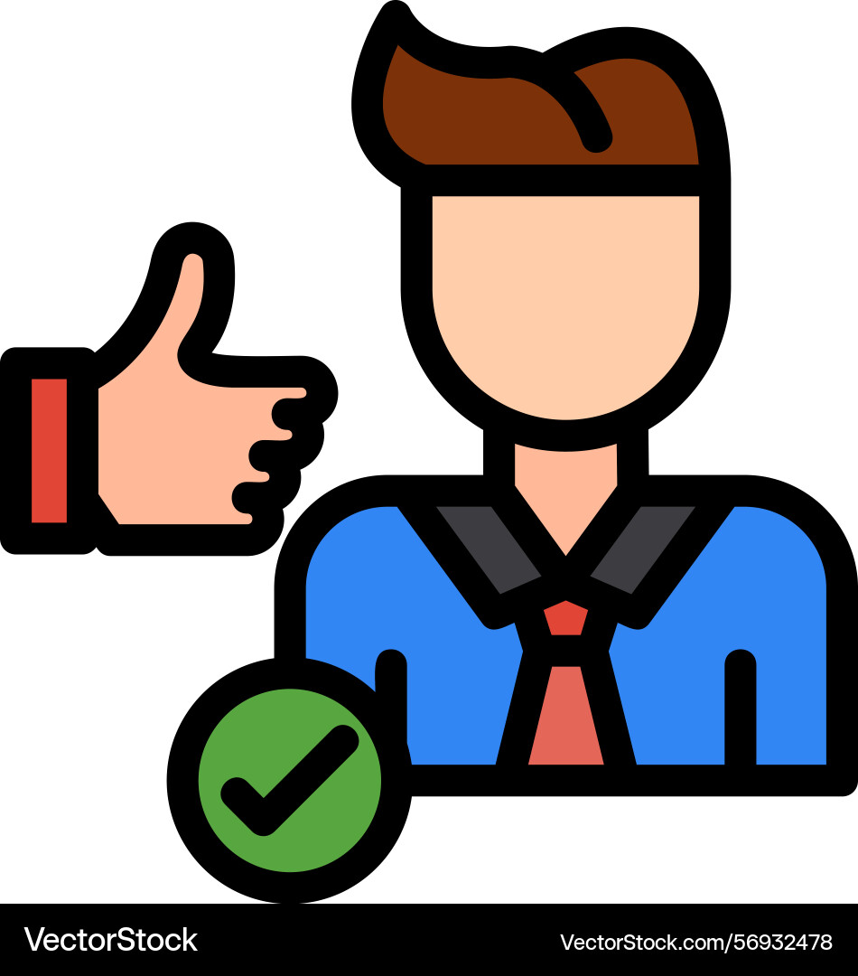 Performance review line filled style icon design vector image