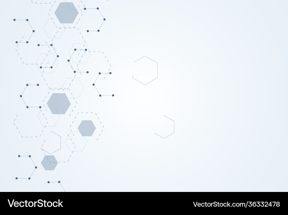 Science Network Connection Pattern Vector Image