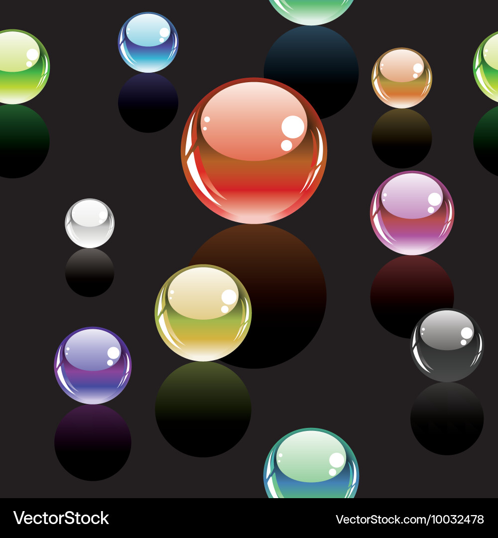 Seamless pattern with glossy buttons Vector Image