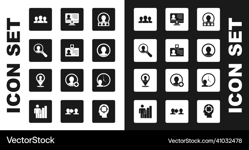 Set create account screen identification badge Set create account screen identification badge vector image