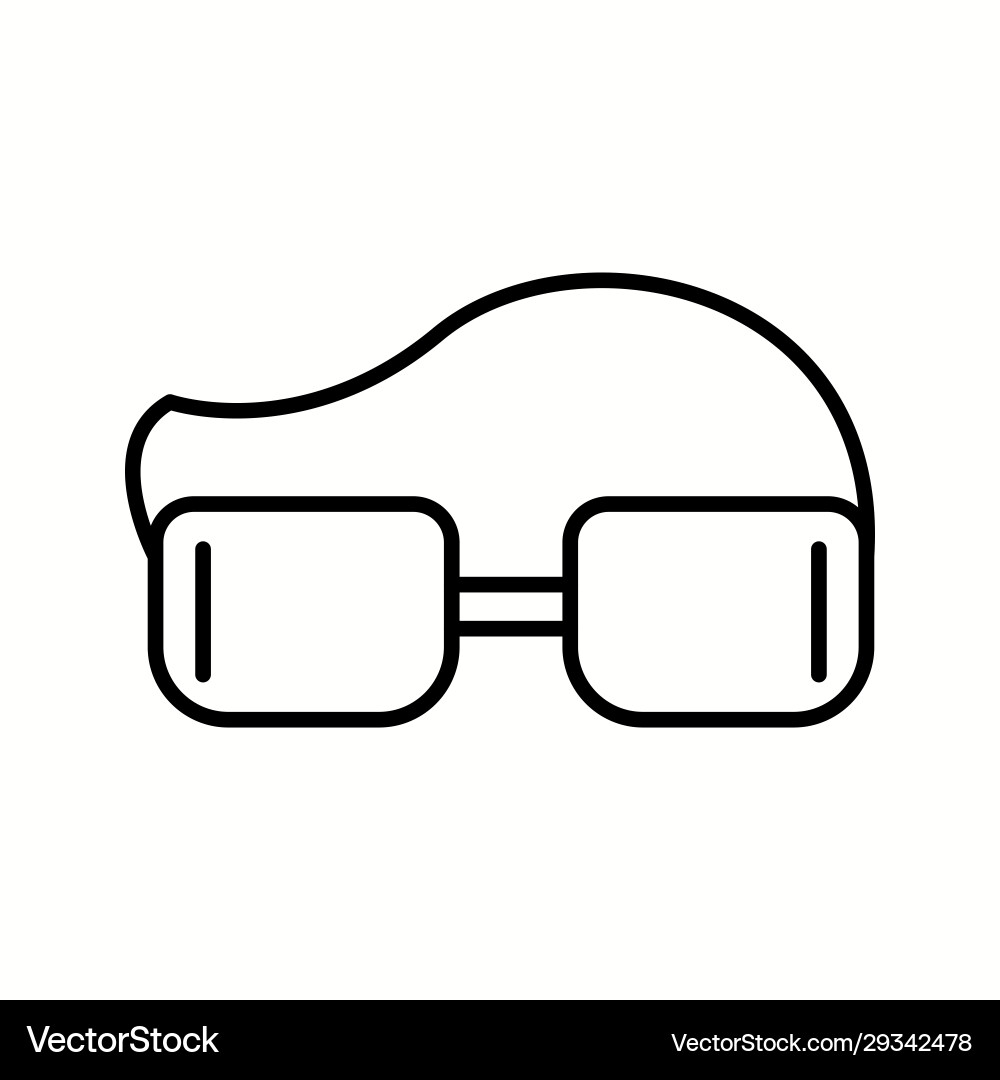 Unique googles line icon Vector Image