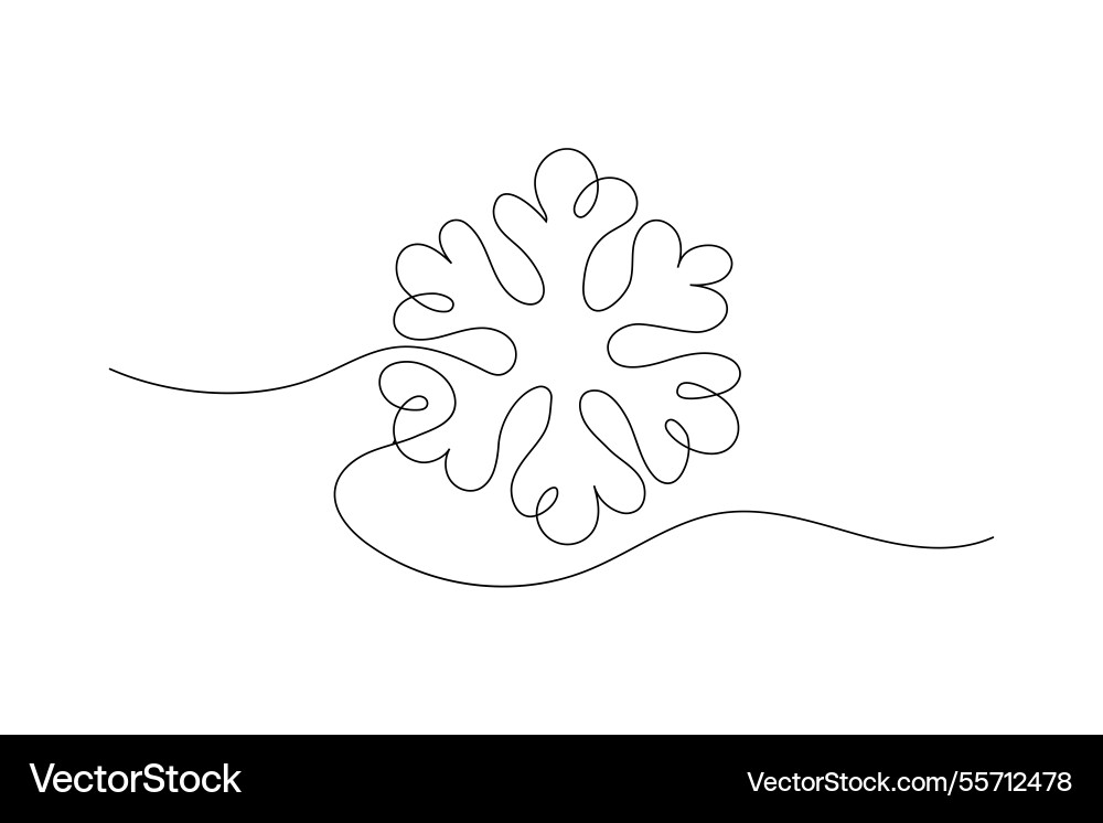 Unique line art featuring a snowflake design Unique line art featuring a snowflake design vector image