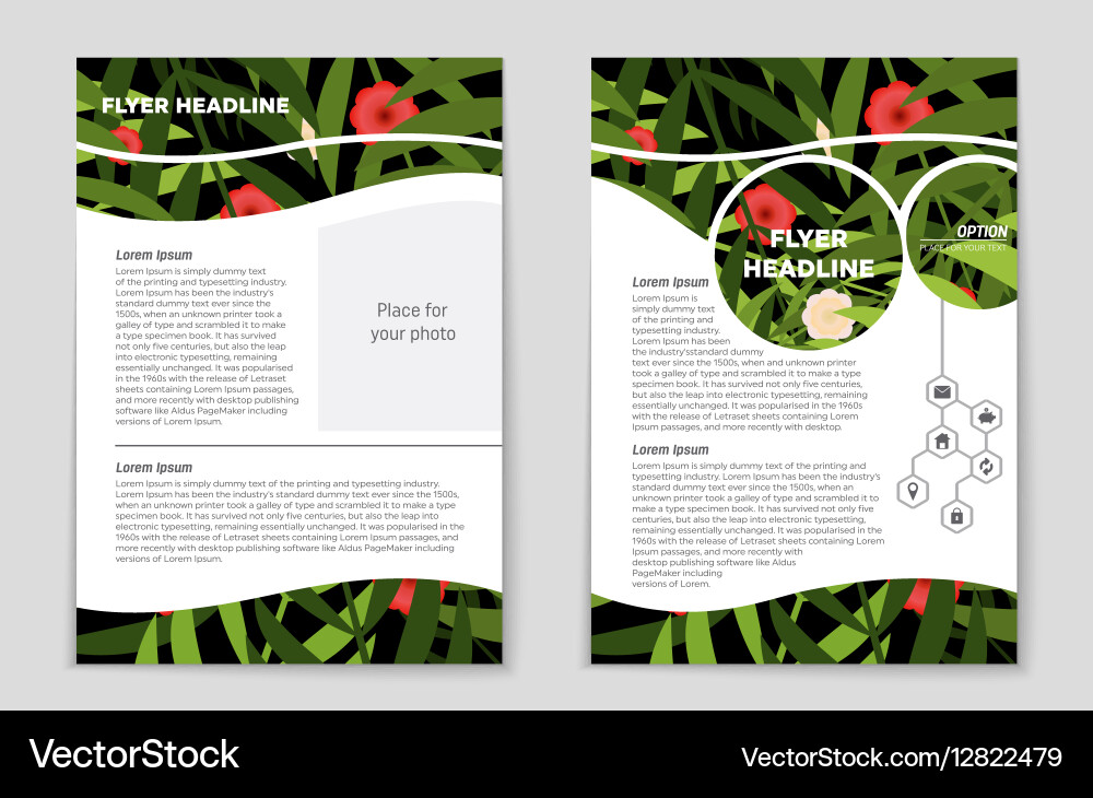 Abstract layout background set for art vector image