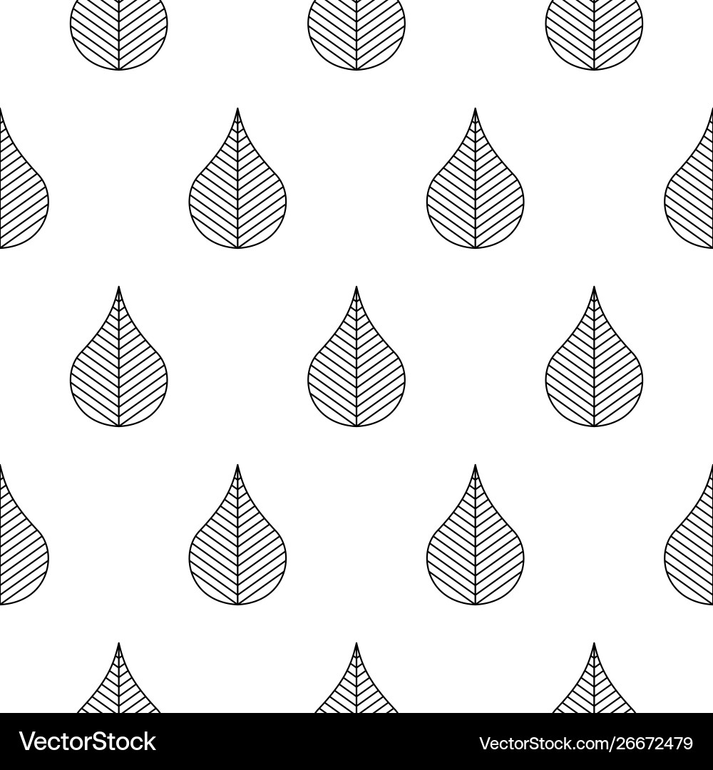 Abstract Leaf Pattern Vector Image