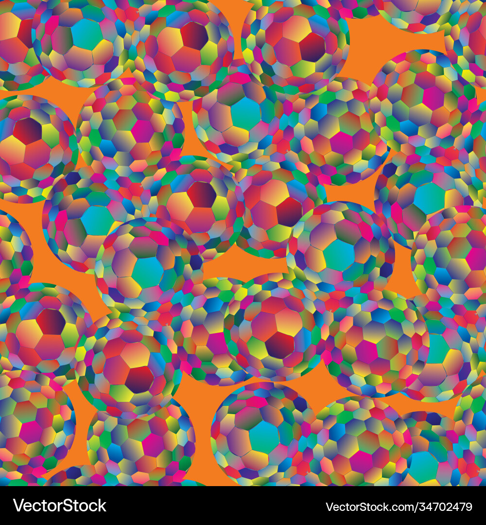 Abstract seamless colorful background with spheres Abstract seamless colorful background with spheres vector image