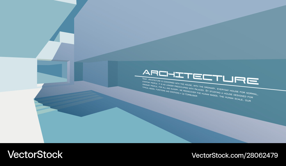 Architecture background mockup Vector Image