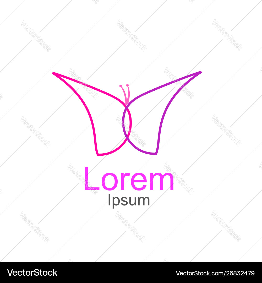 Kreative Schmetterling Konzept Logo Design Template Kreative Schmetterling Konzept Logo Design Template vektorbild