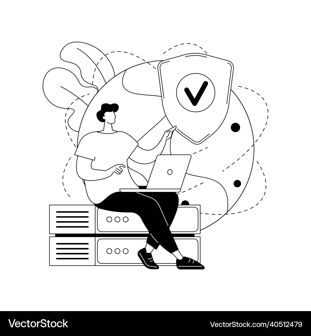 Proxy server abstract concept Vector Image