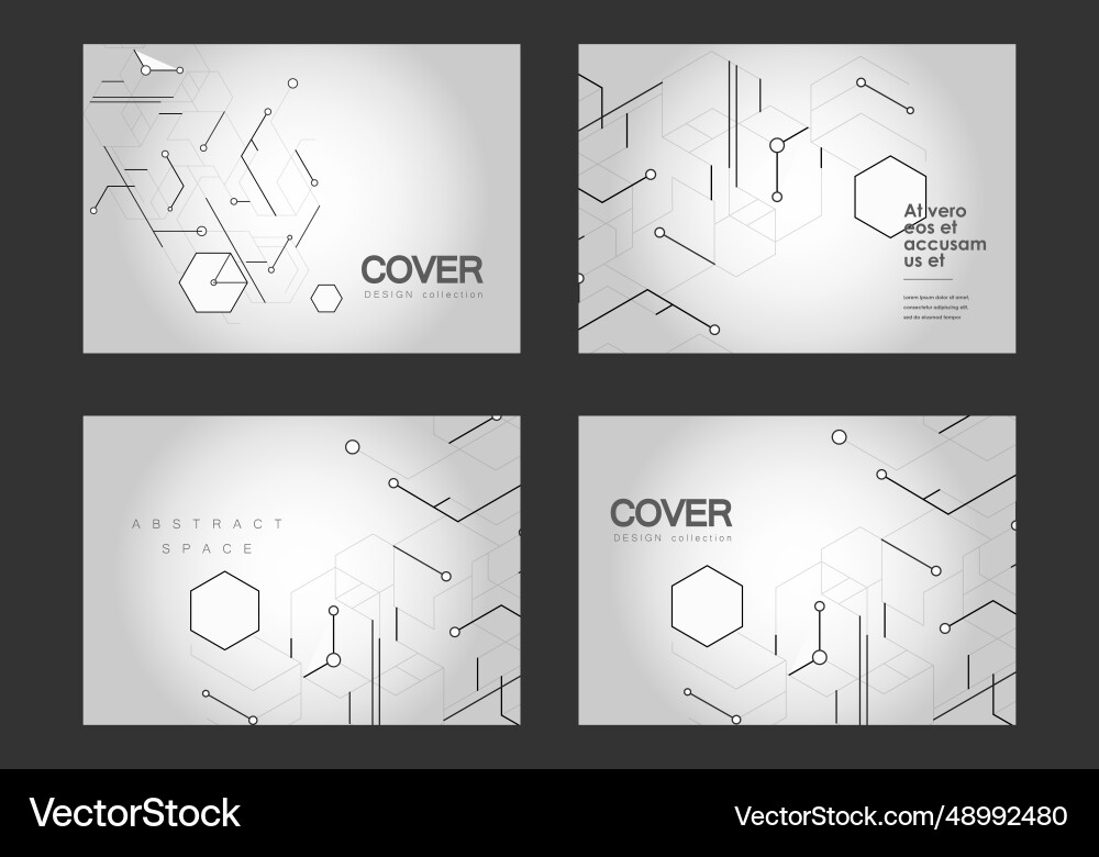 Abstract hexagons pattern on white background Abstract hexagons pattern on white background vector image
