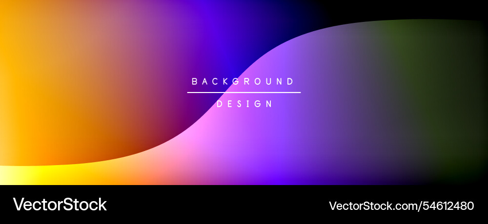 Bright rainbow style color gradient with curve Bright rainbow style color gradient with curve vector image