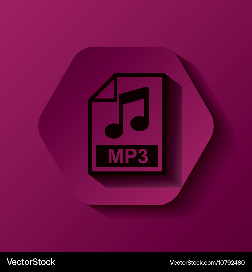 File format button icon vector image