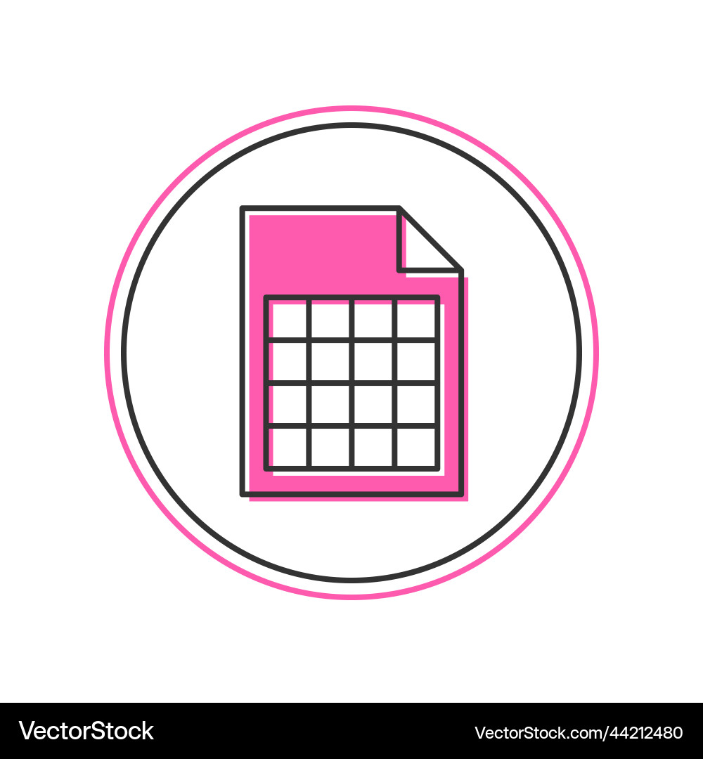 Filled outline file document icon isolated Filled outline file document icon isolated Vector Image