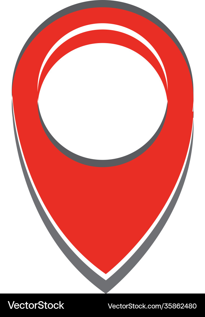 Map point location pin icon for mapping vector image