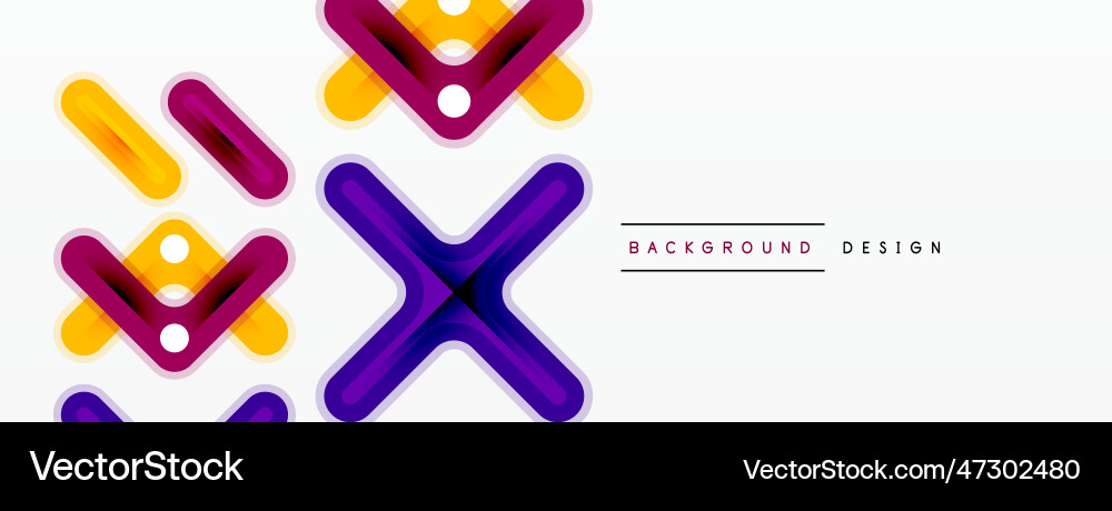 Minimal geometric background cross line design Minimal geometric background cross line design vector image