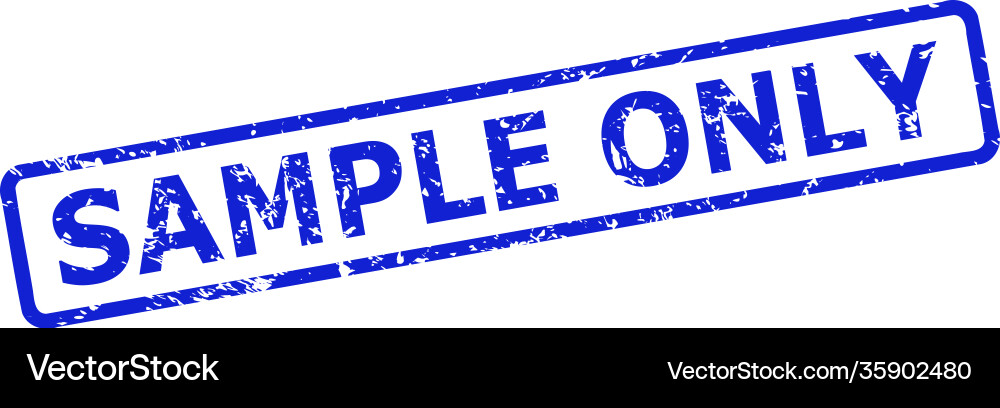 Sample only stamp seal with unclean style vector image