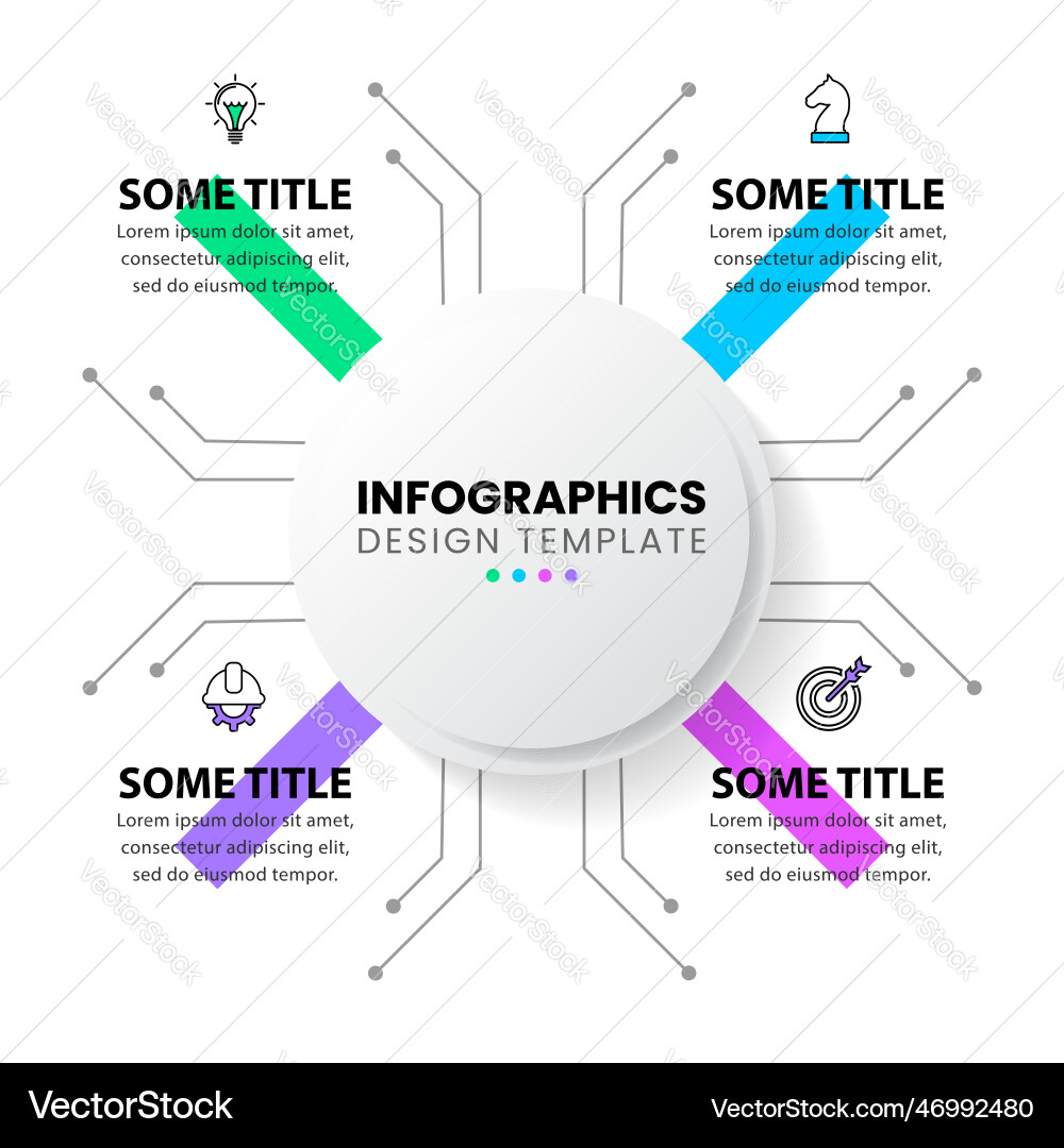 Technology Workflow Template vector image