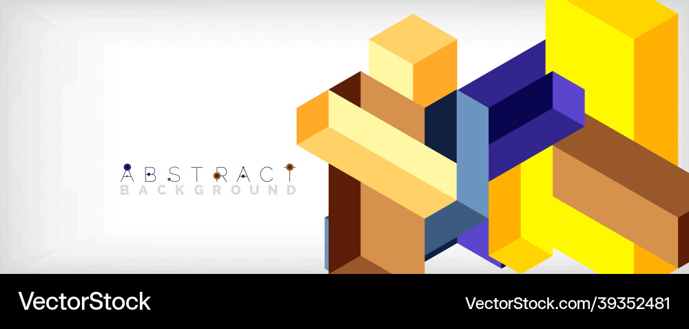 Abstract background 3d cubes cubic elements Abstract background 3d cubes cubic elements vector image