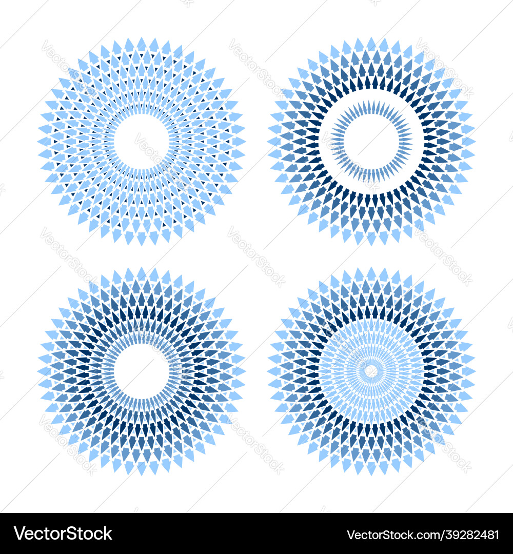 Abstract Circle Patterns vector image