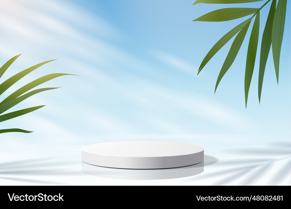 Abstract minimal scene with geometric forms Vector Image