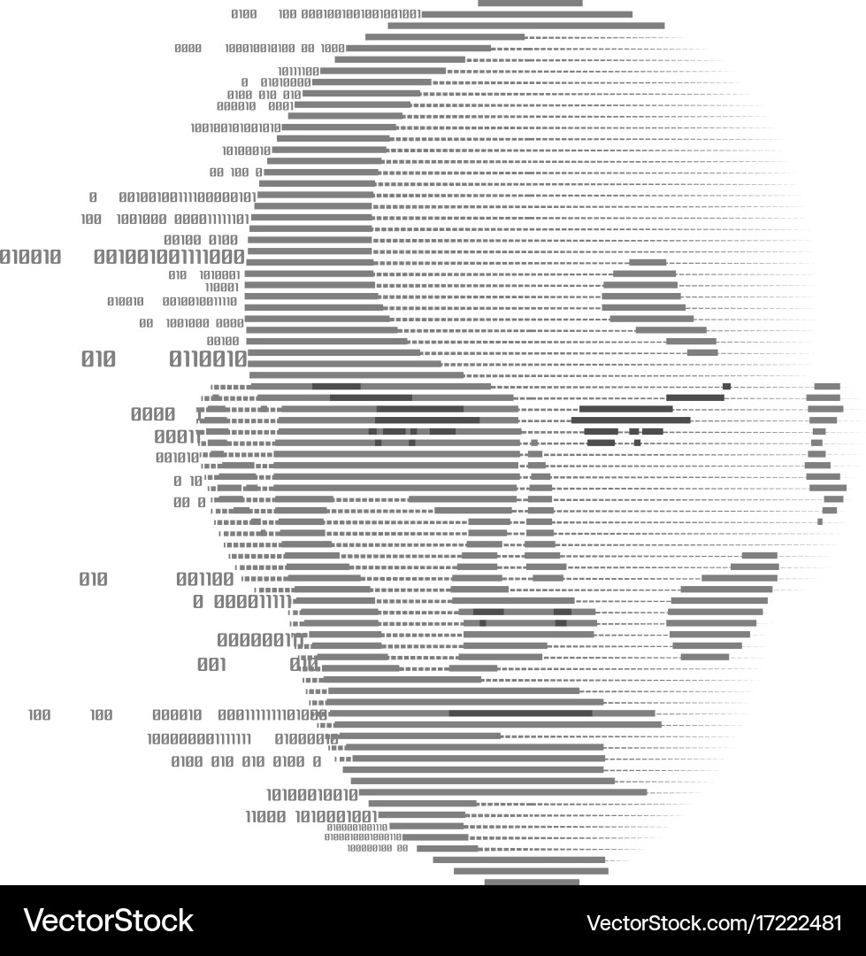 Digital Face Scan vector image