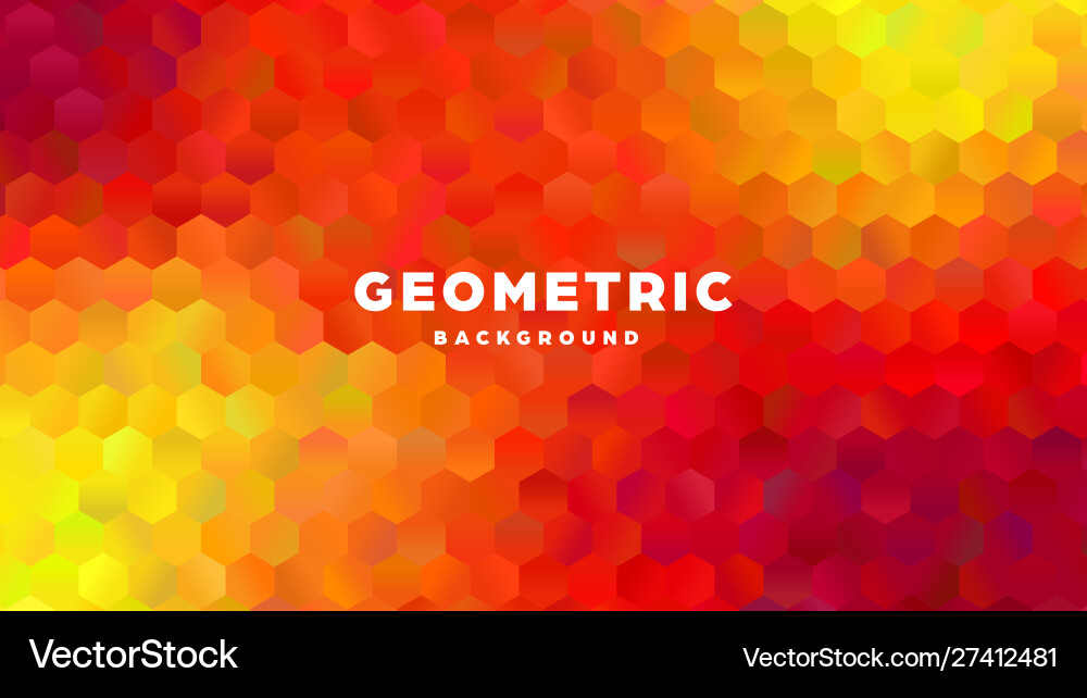 Hexagonal polygonal abstract background colorful Hexagonal polygonal abstract background colorful vector image