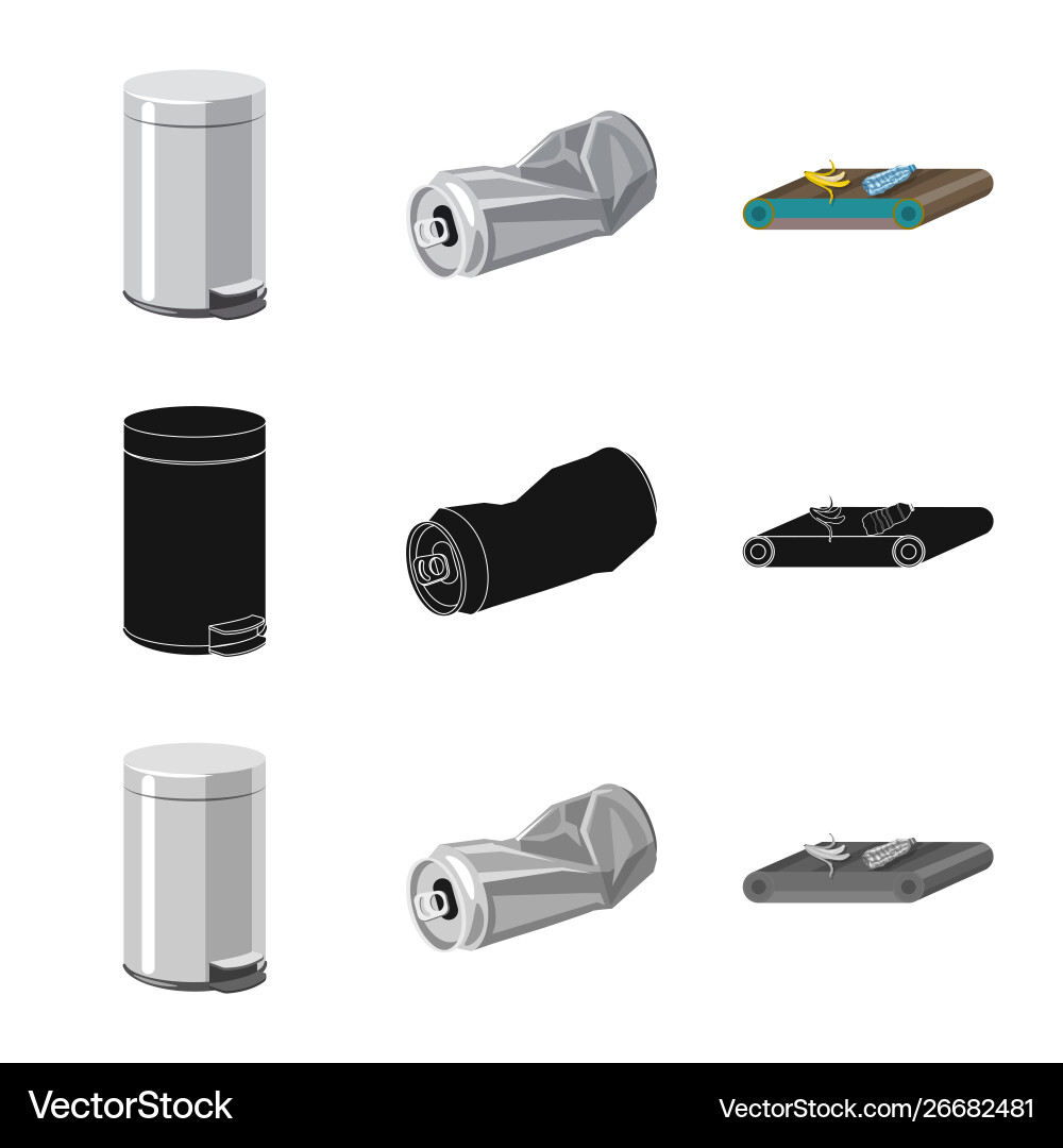 Isolated object refuse and junk icon Vector Image