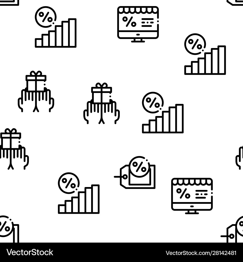 Loyalty program seamless pattern Loyalty program seamless pattern vector image