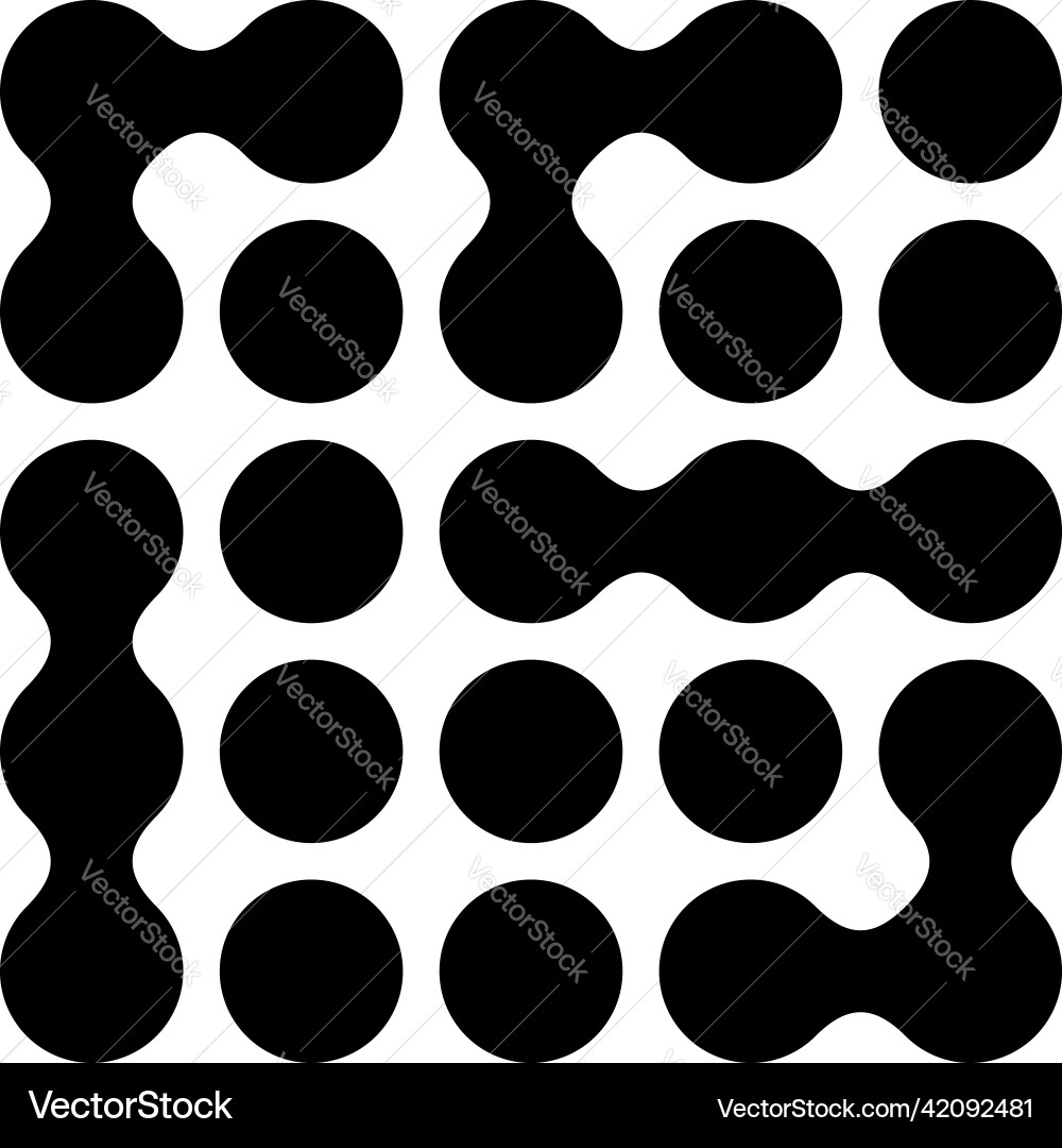 Metaball connected dots circles pattern texture Metaball connected dots circles pattern texture vector image