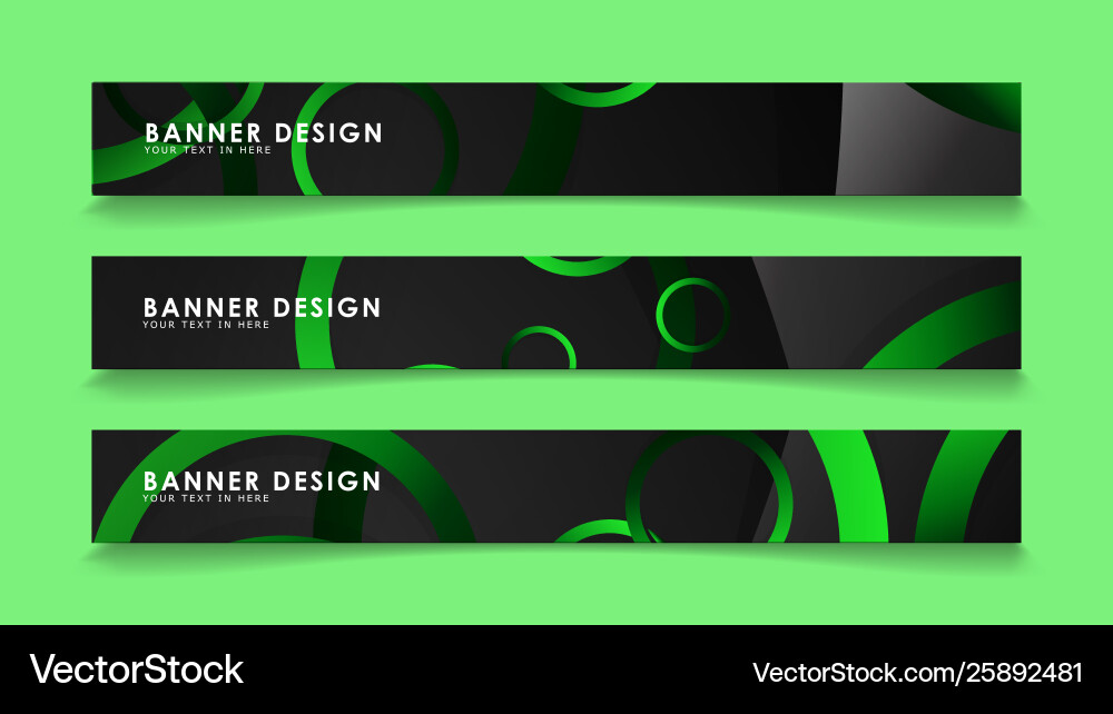 Set rectangular banners with background dark Set rectangular banners with background dark vector image