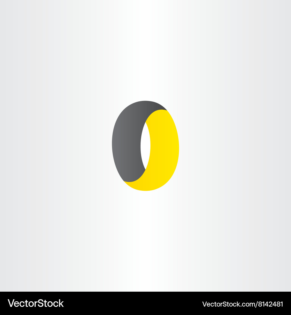 Zero Number Icon - Circle and Zero vector image
