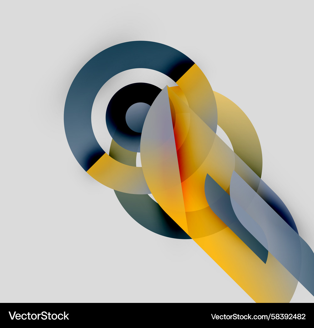Abstract Circles & Gradient Vector Image
