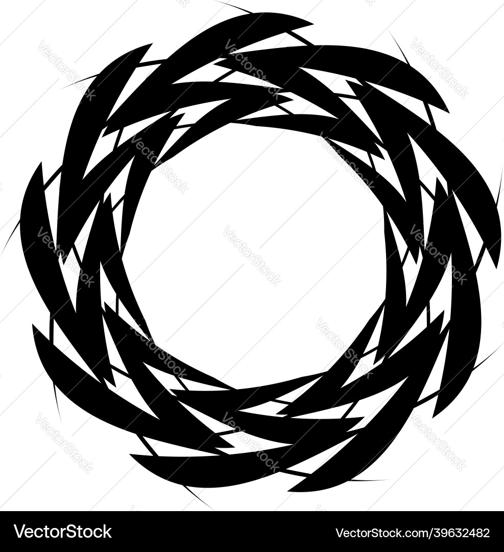 Abstract circular drawing amorphous nonfigurative Abstract circular drawing amorphous nonfigurative vector image