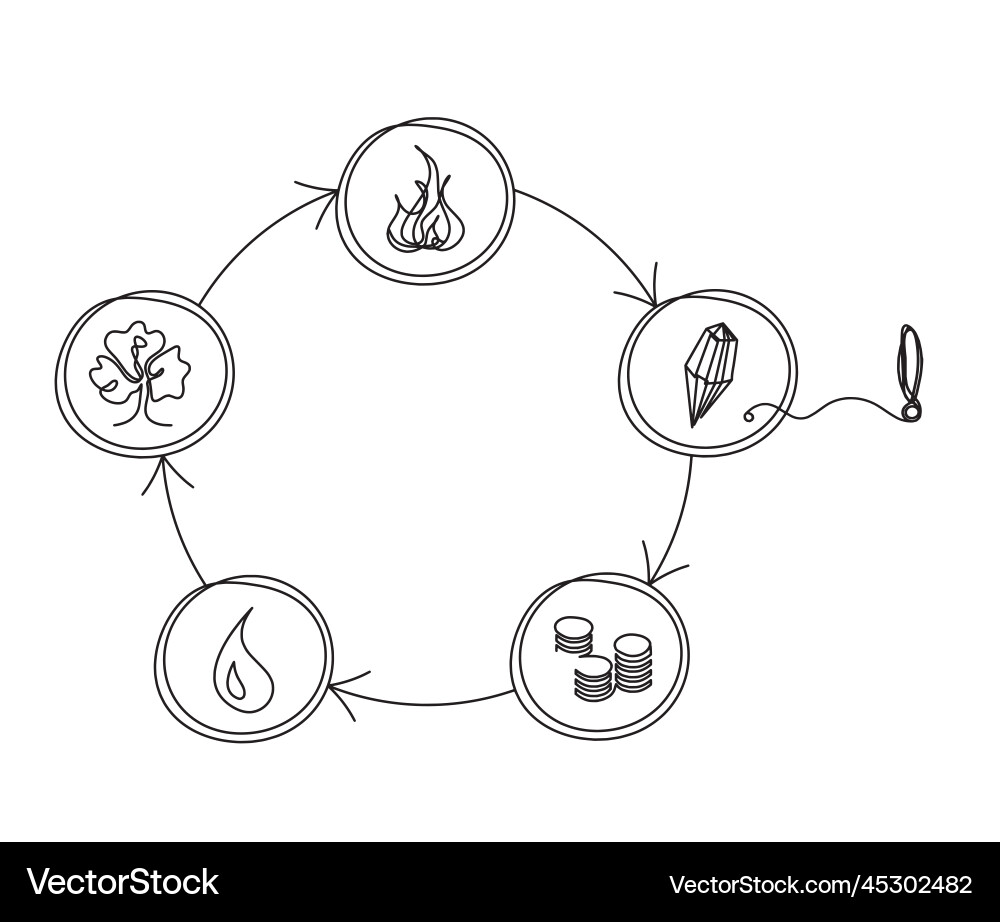Abstract color circle of universe creation Abstract color circle of universe creation Vector Image