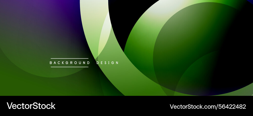 Abstract design features overlapping circles Vector Image