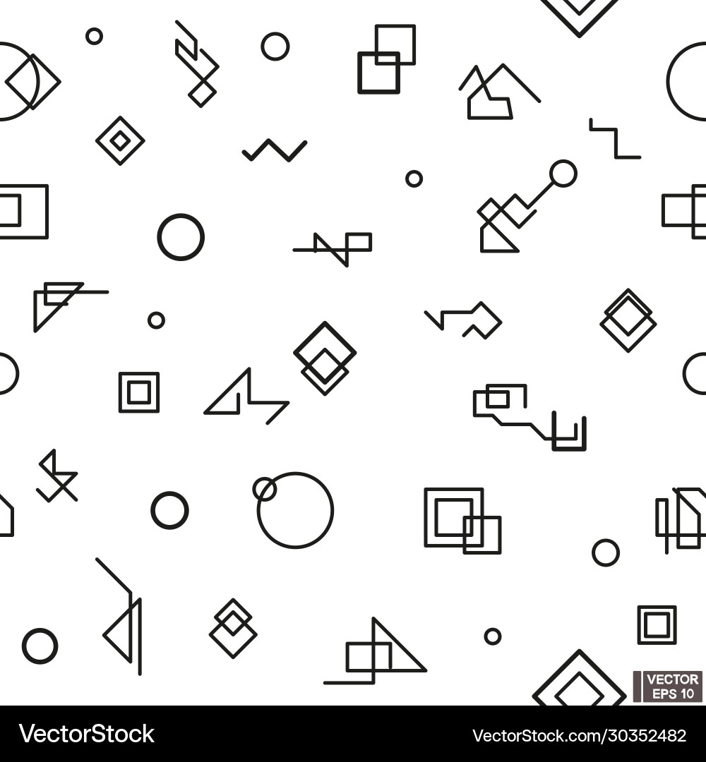 Seamless patterns with geometric texture circles Seamless patterns with geometric texture circles vector image