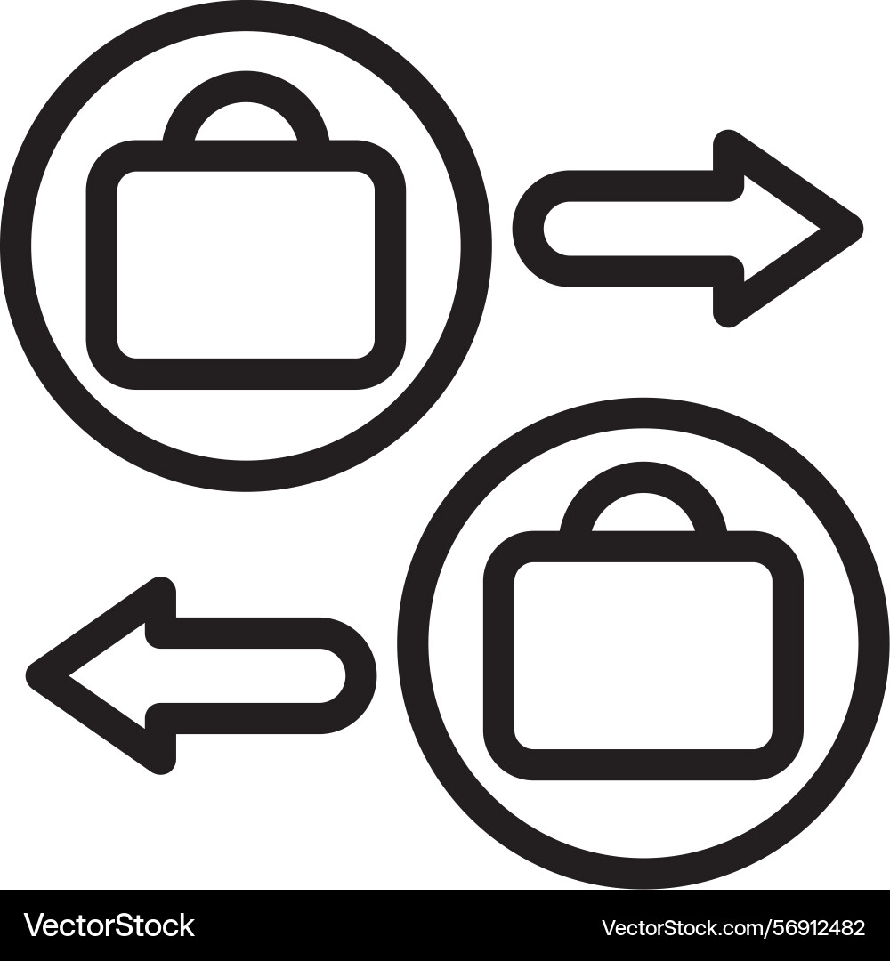 Shift linear style icon design Vector Image
