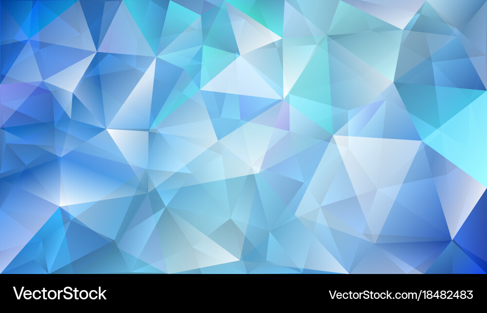 Abstract low polygonal background of triangles vector image