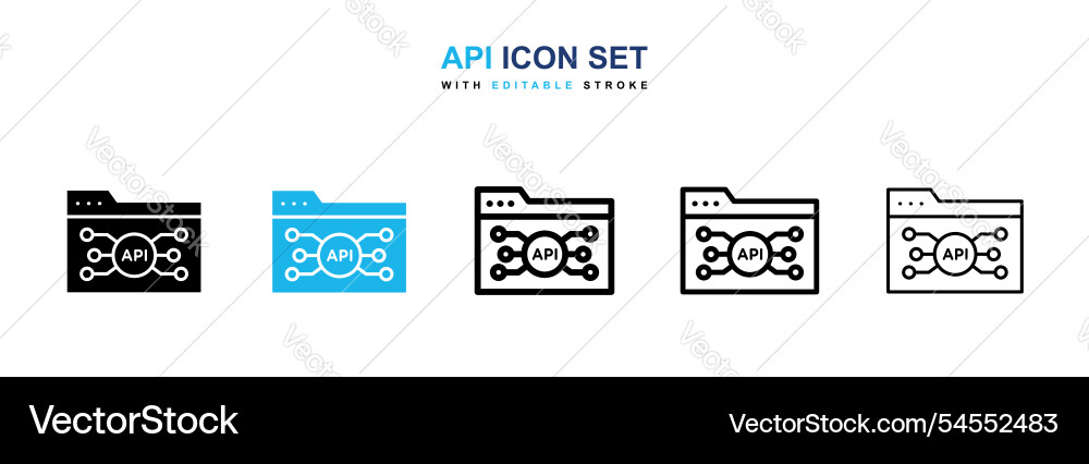 Api icon Api icon vector image
