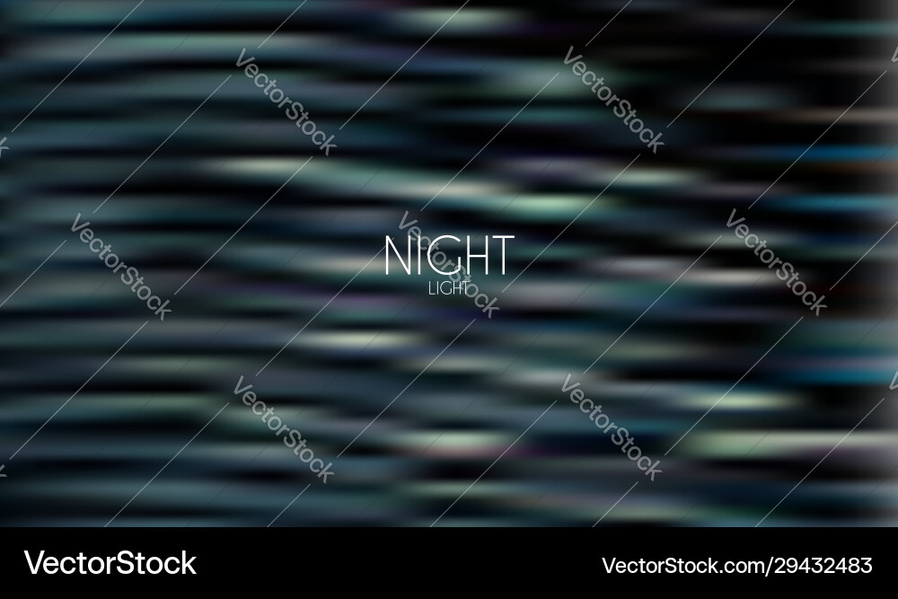 Blurry Green Stripes on Dark Background Vector Image